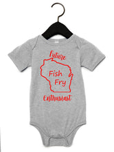 Load image into Gallery viewer, Future Fish Fry Enthusiast Wisconsin Onesie