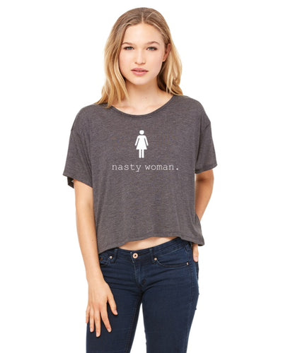 Donald Trump Nasty Woman Cropped T-Shirt