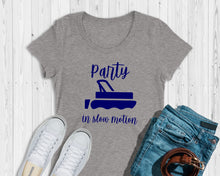 Load image into Gallery viewer, Party in Slow Motion Lake Living Ladies Triblend Shirt